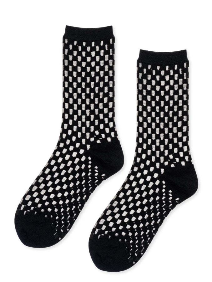 Anise Sheer Sock - Black