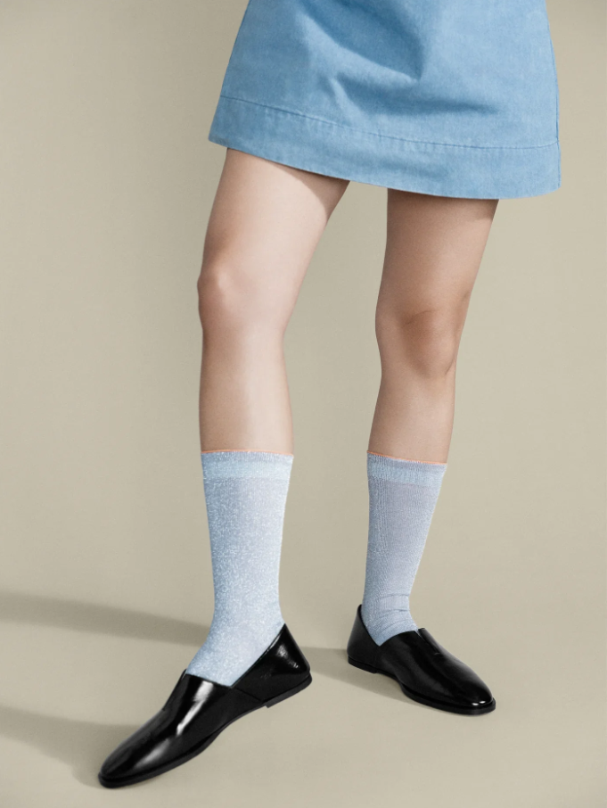 Lumiesta Lettuce Cuff Crew - Light Blue