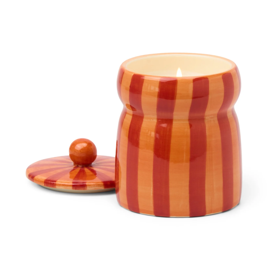 Cabana Red & Coral Candle - Spiced Apple