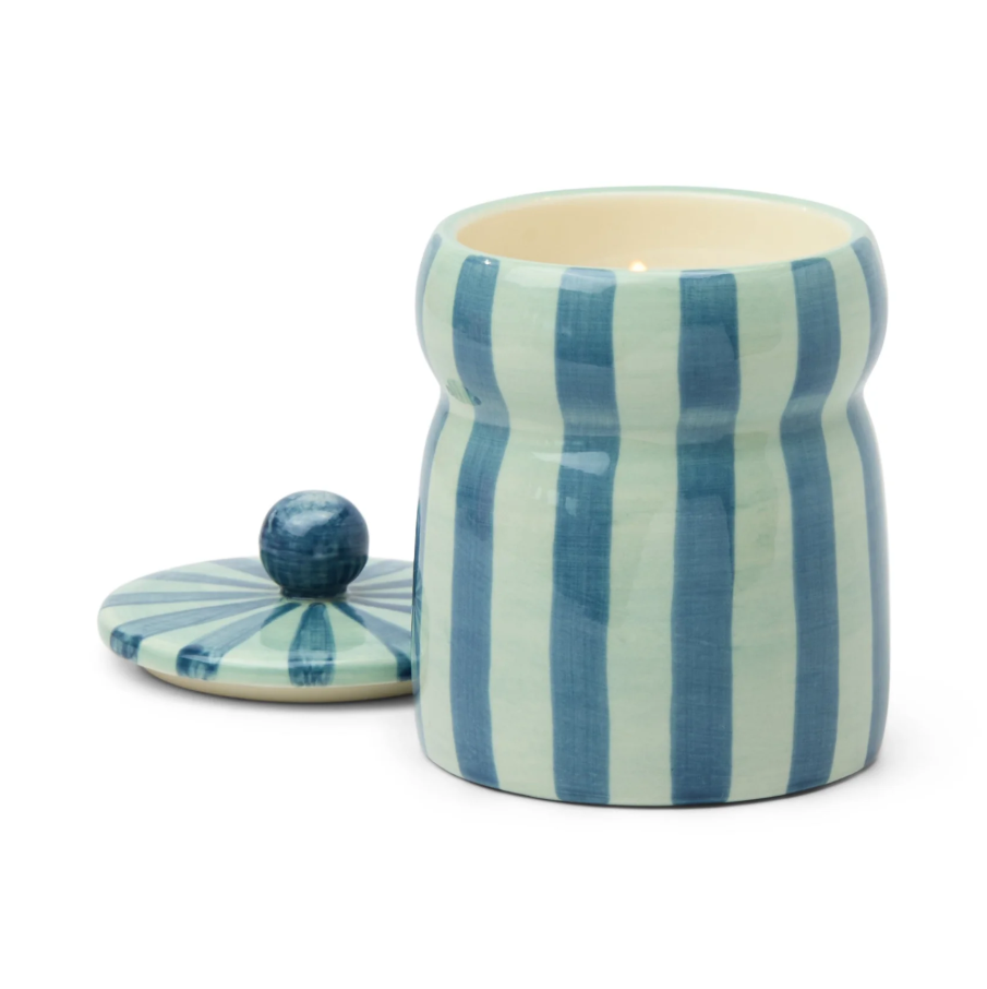 Cabana Blue & Navy Candle - Warm Cider