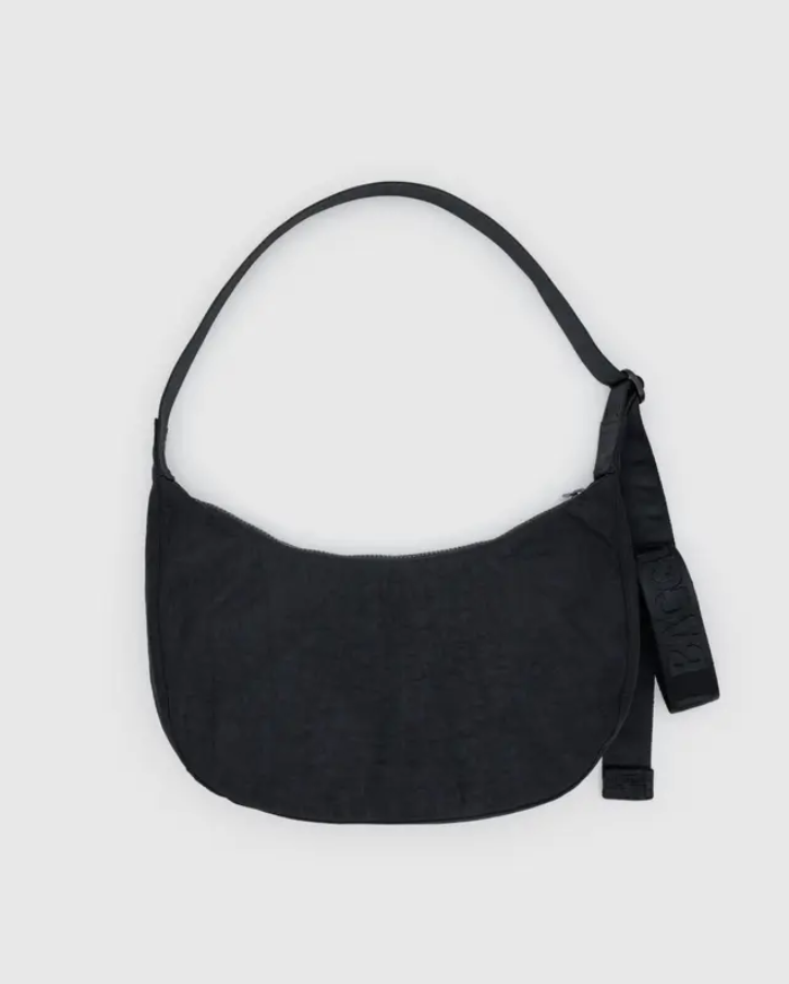 Medium Nylon Crescent Bag - Western Applique