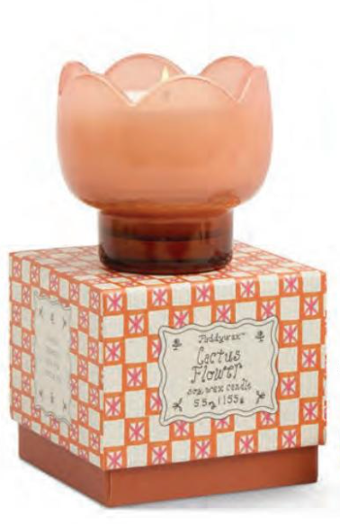 Tulip 5.5oz Milky Glass - Cactus Flower