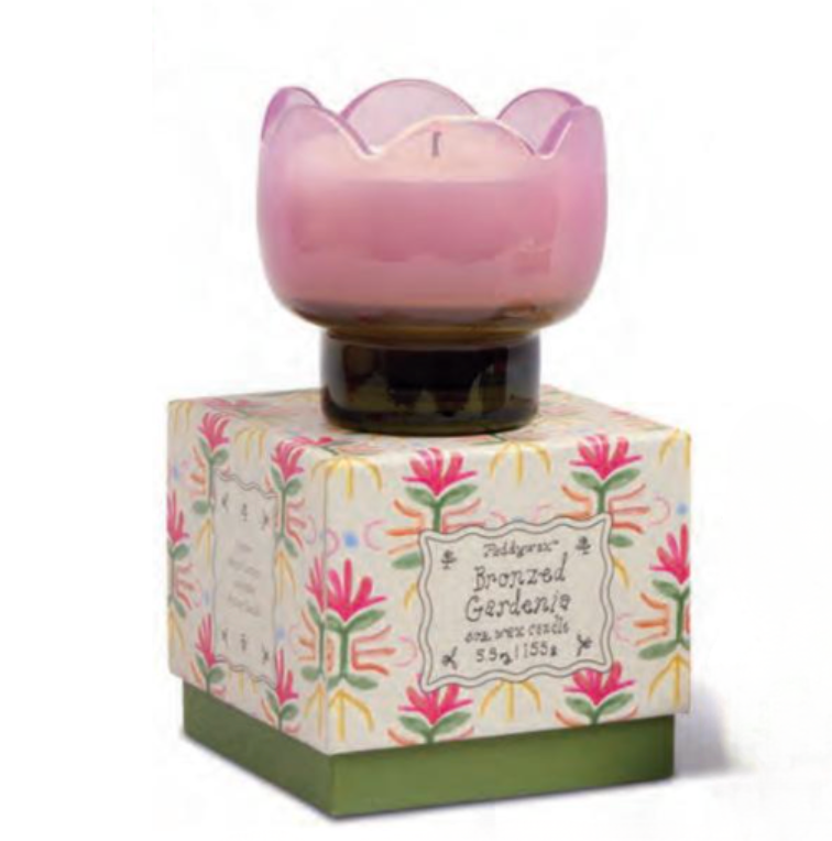 Tulip 5.5oz Milky Glass - Bronzed Gardenia