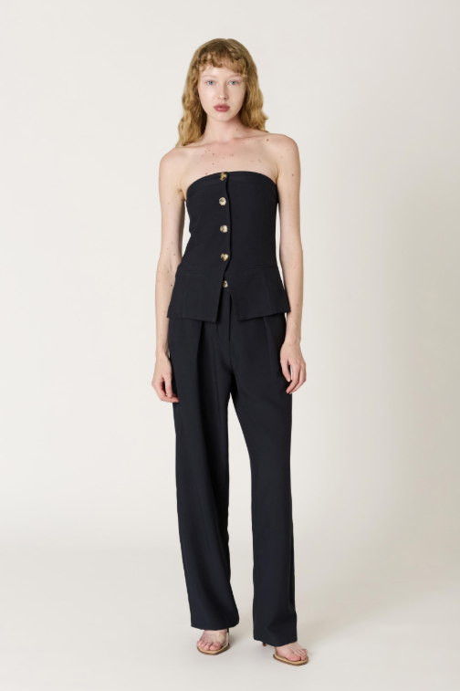 Grainge Strapless Top - Indigo