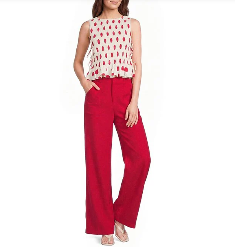 Maeve Polka Dot Top
