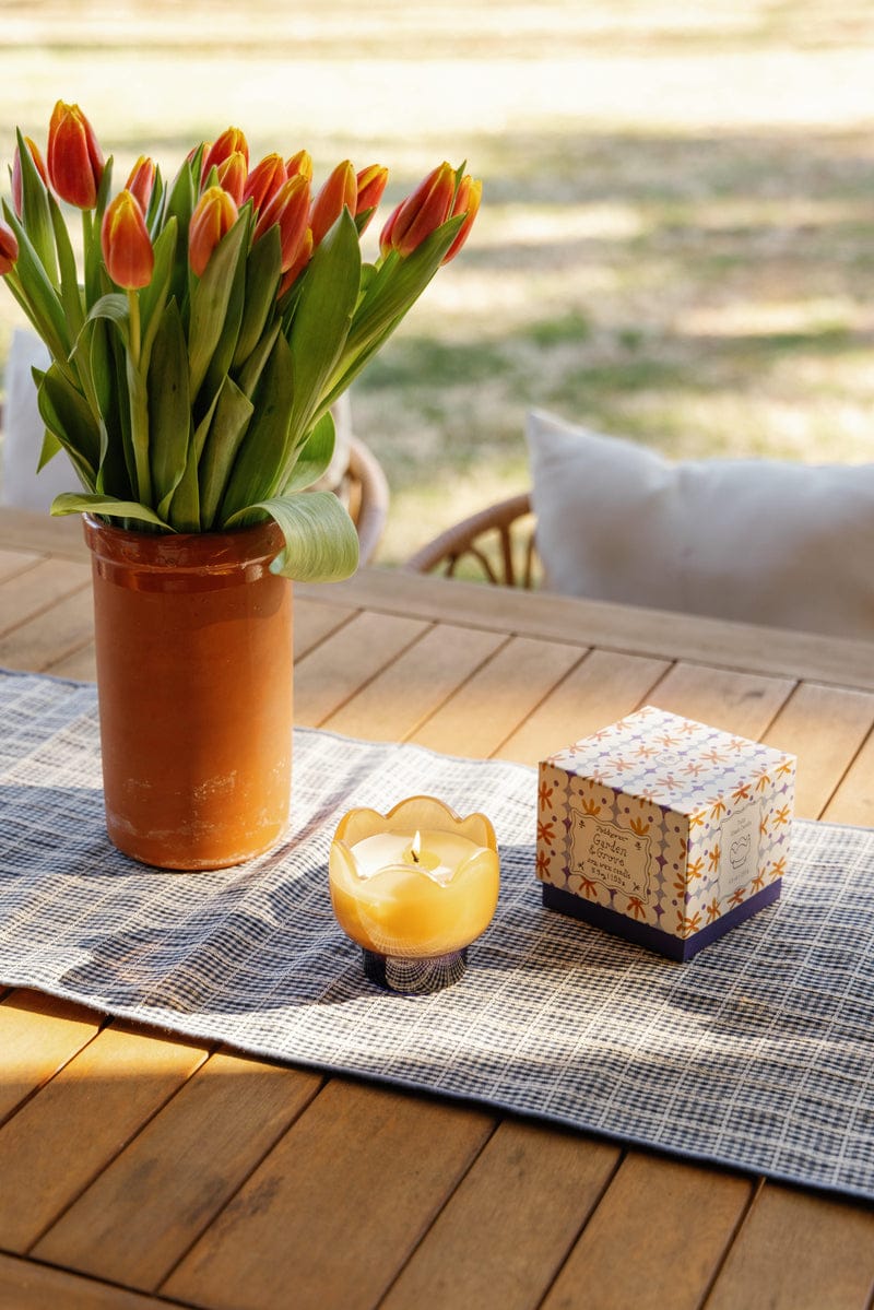 Tulip 5.5oz Milky Glass - Garden & Grove
