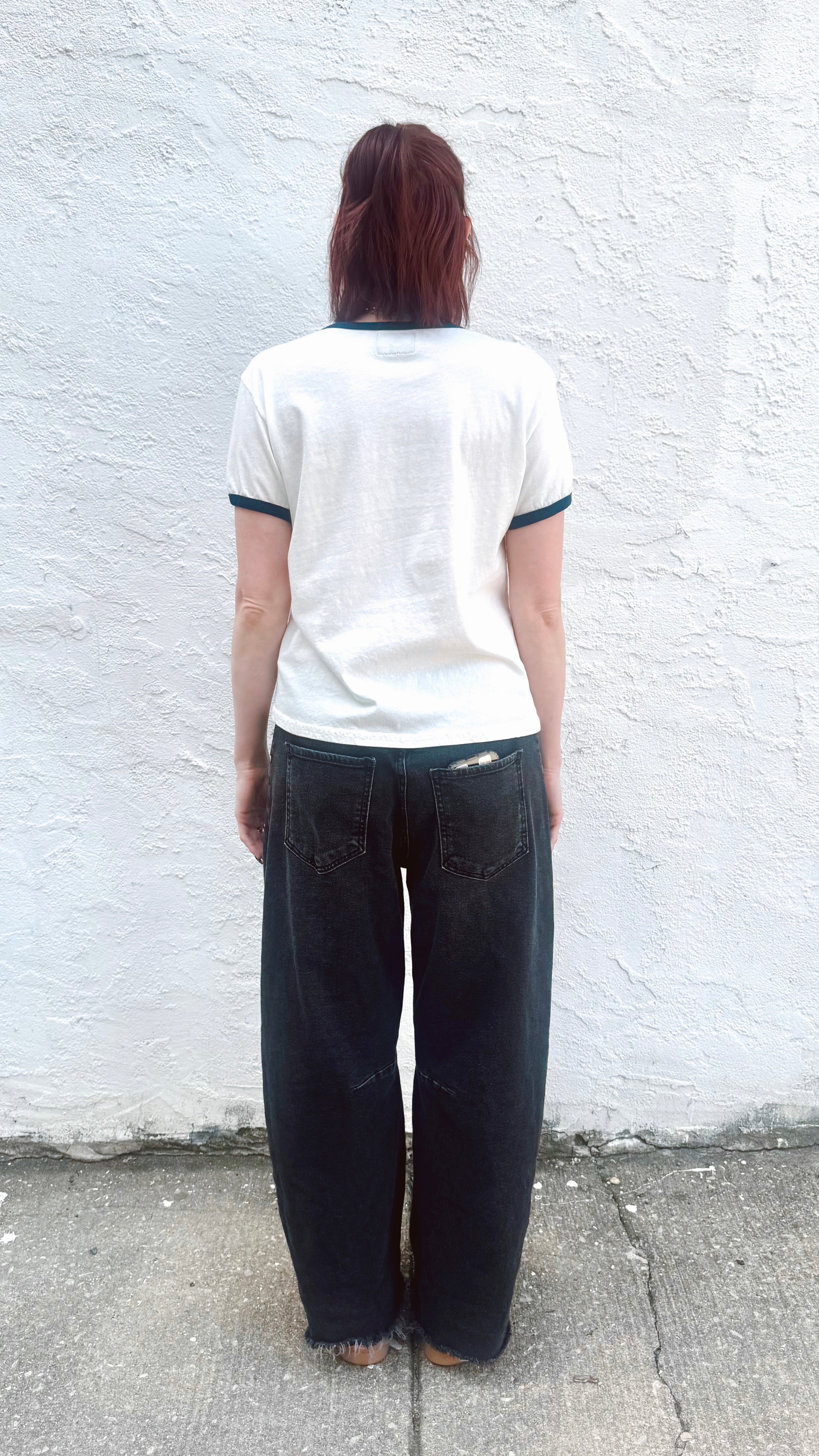 Vintage Ringer Tee - Navy