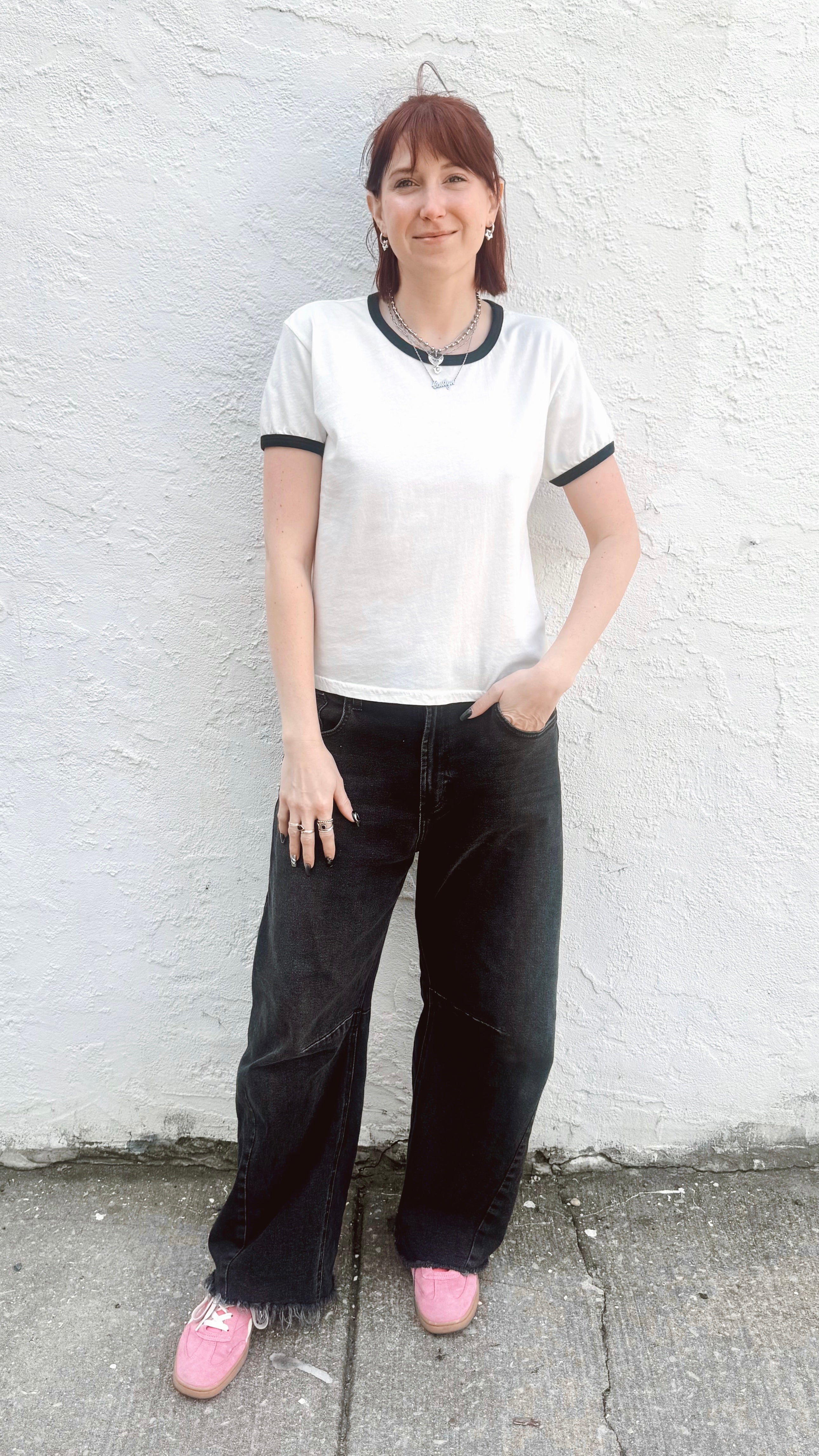 Vintage Ringer Tee - Black