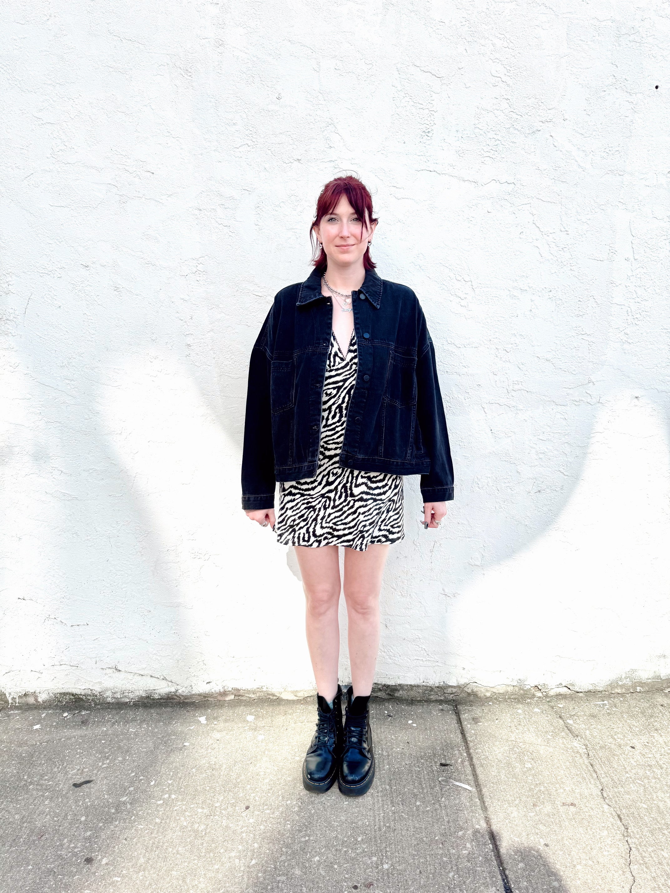 Oversized Utility Pocket Denim Jacket