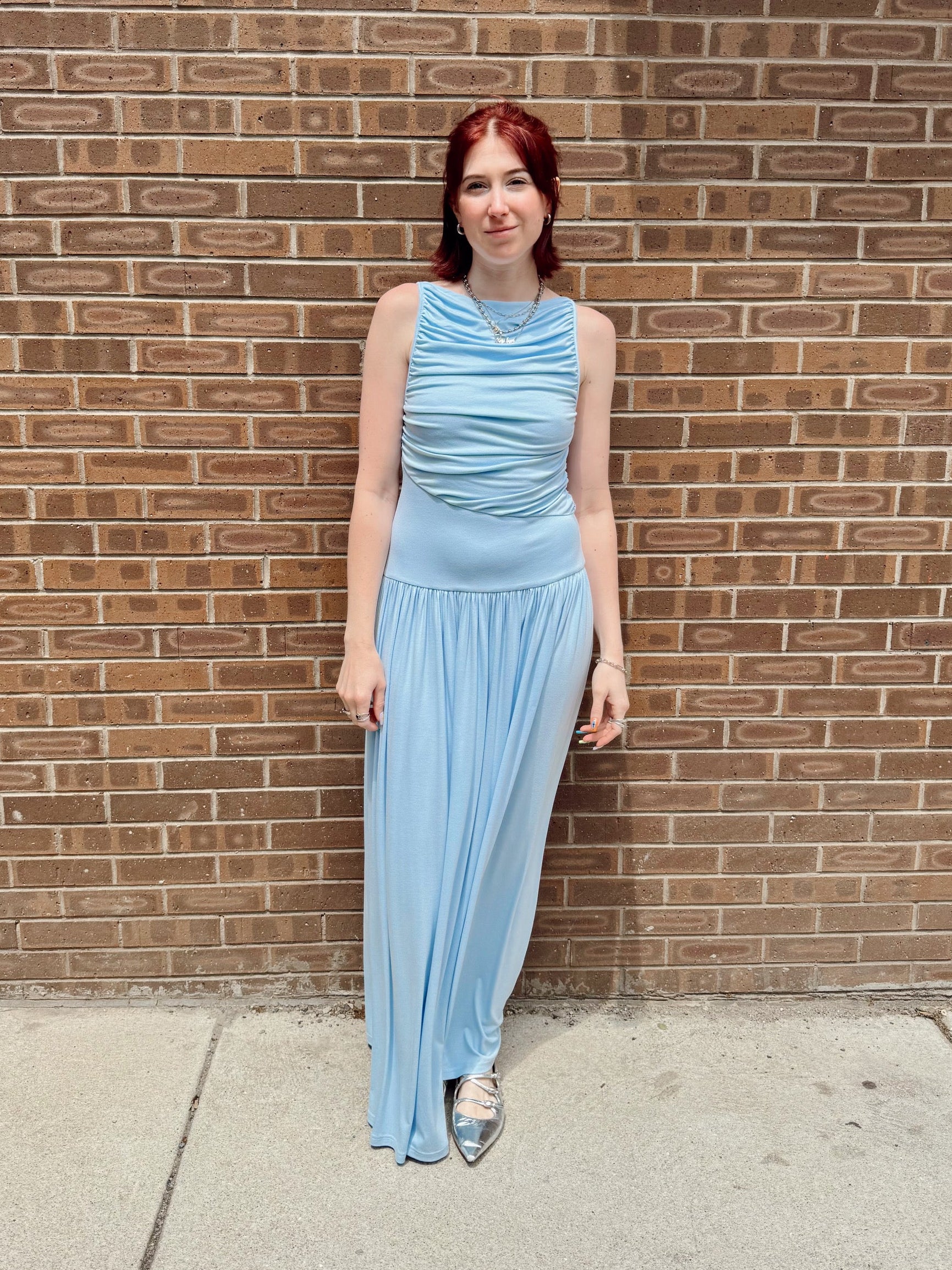 Leni Maxi Dress - Light Blue