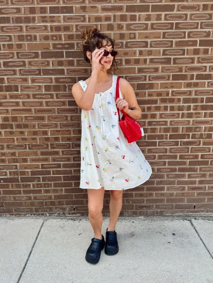Embroidered Summer Babydoll Dress
