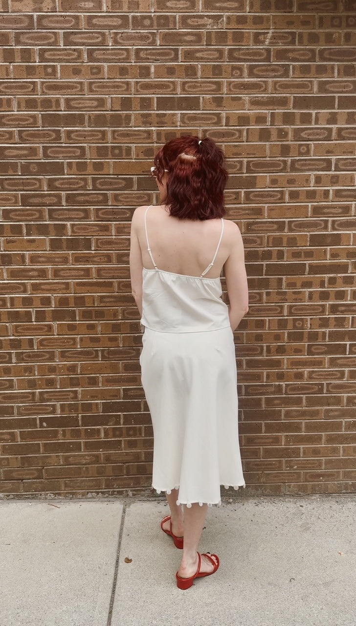 Khaki V Neck Tank Top