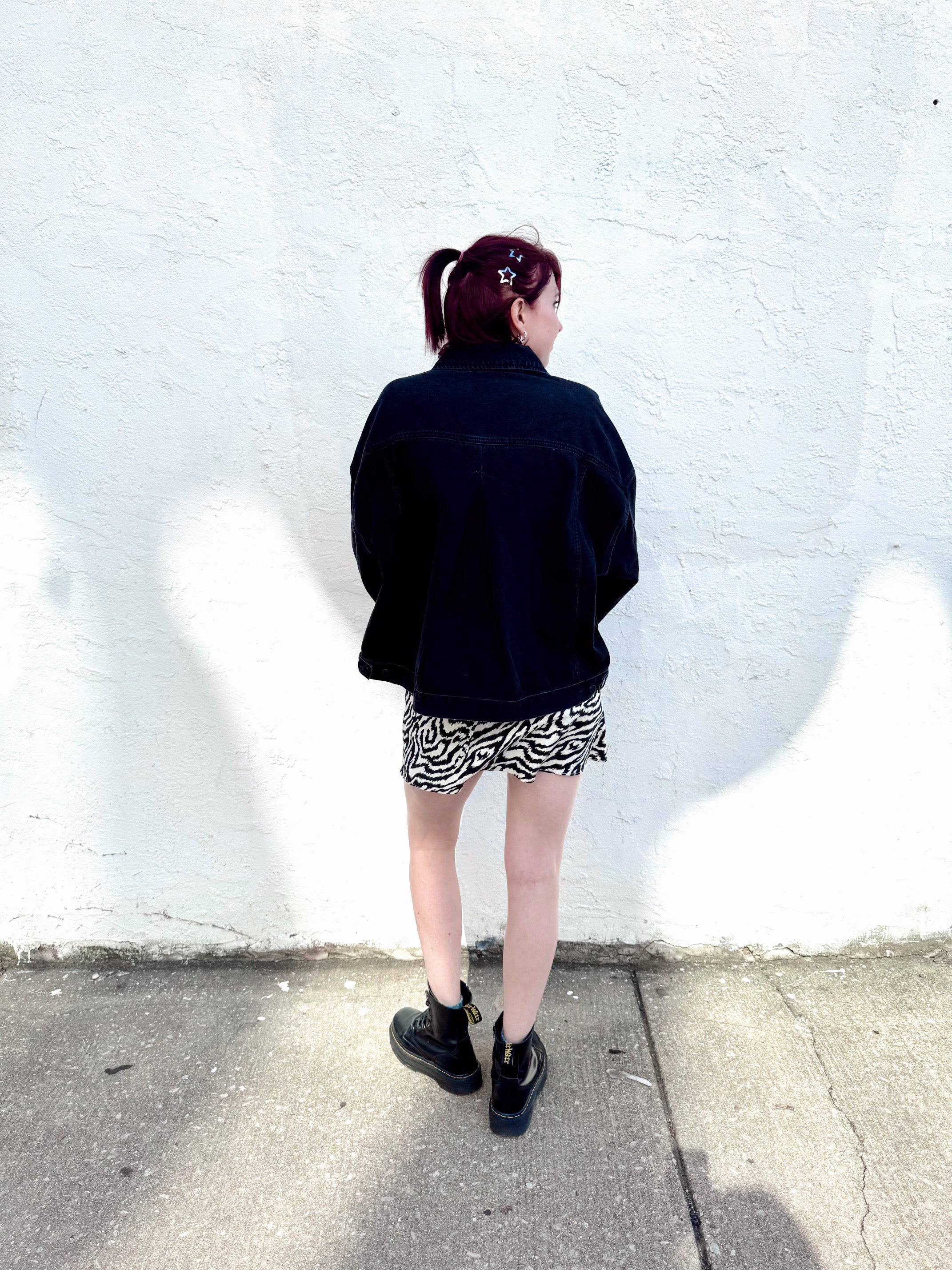 Oversized Utility Pocket Denim Jacket