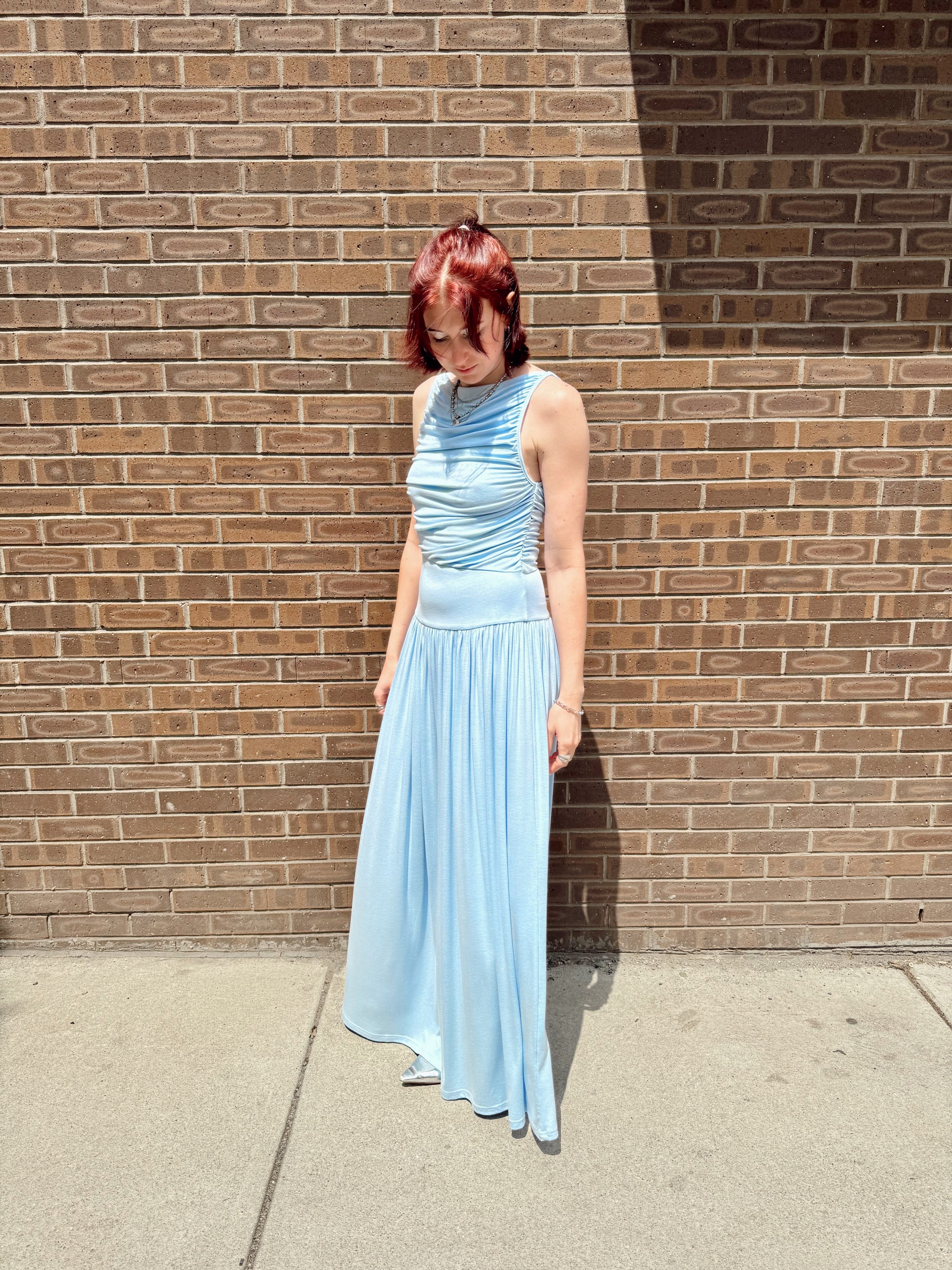 Leni Maxi Dress - Light Blue