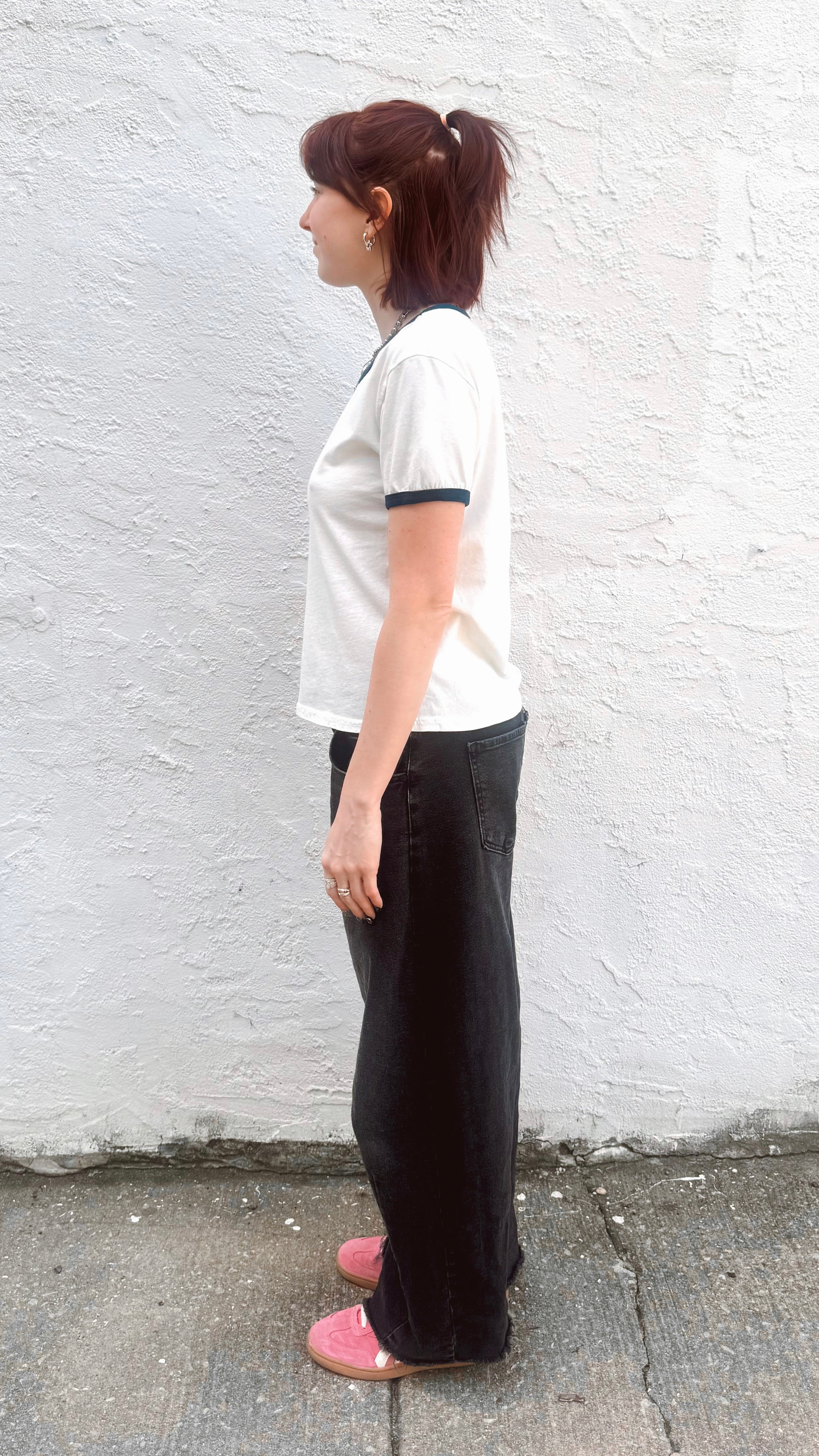 Vintage Ringer Tee - Navy
