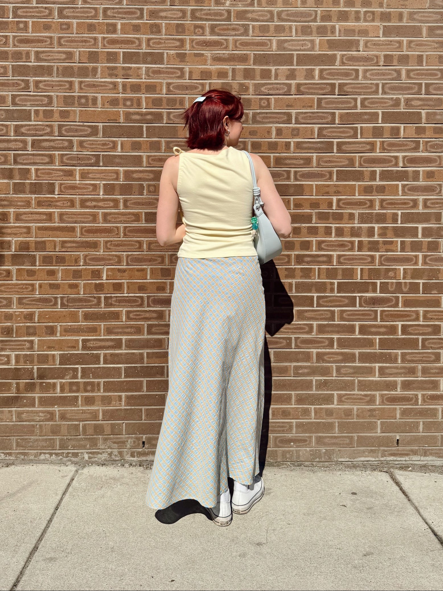 Checkered Maxi Skirt