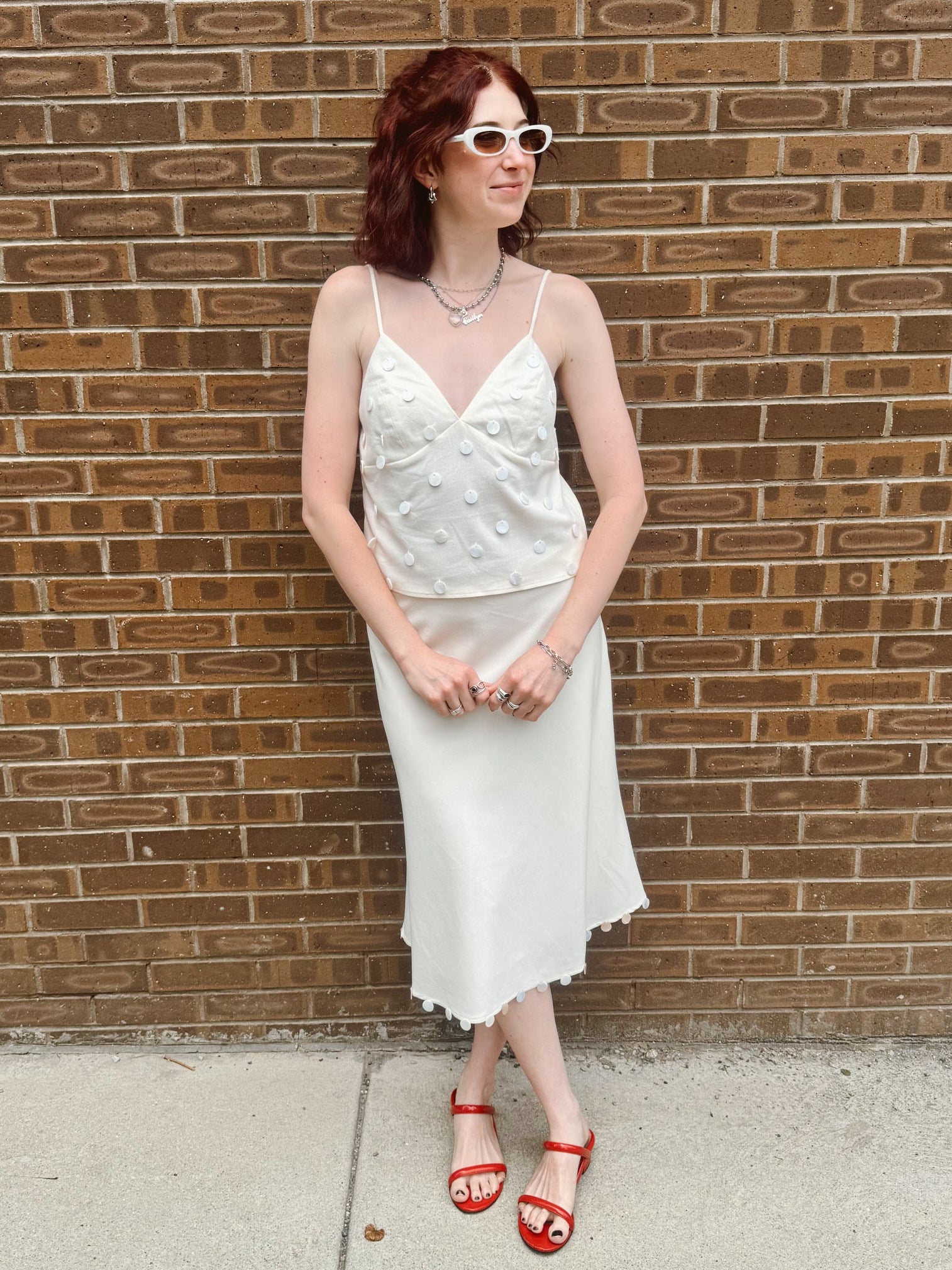 Jada Sequin Midi Skirt