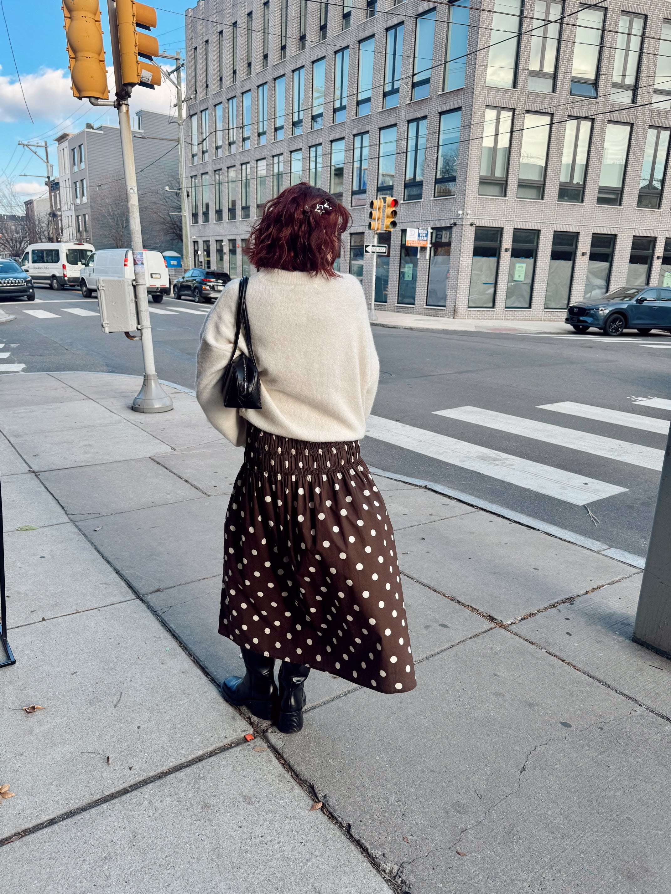 Brown Dottie Skirt