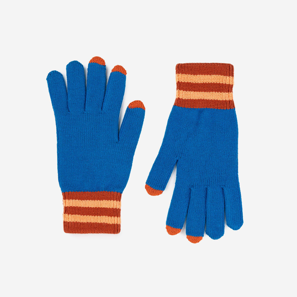 Sport Cuff Touchscreen Gloves: Cobalt