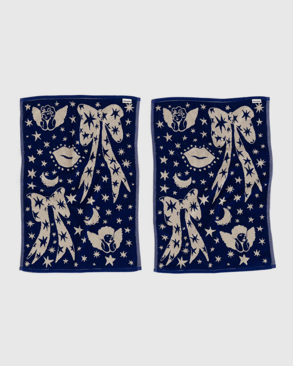Hand Towel Set - Cherub Bows