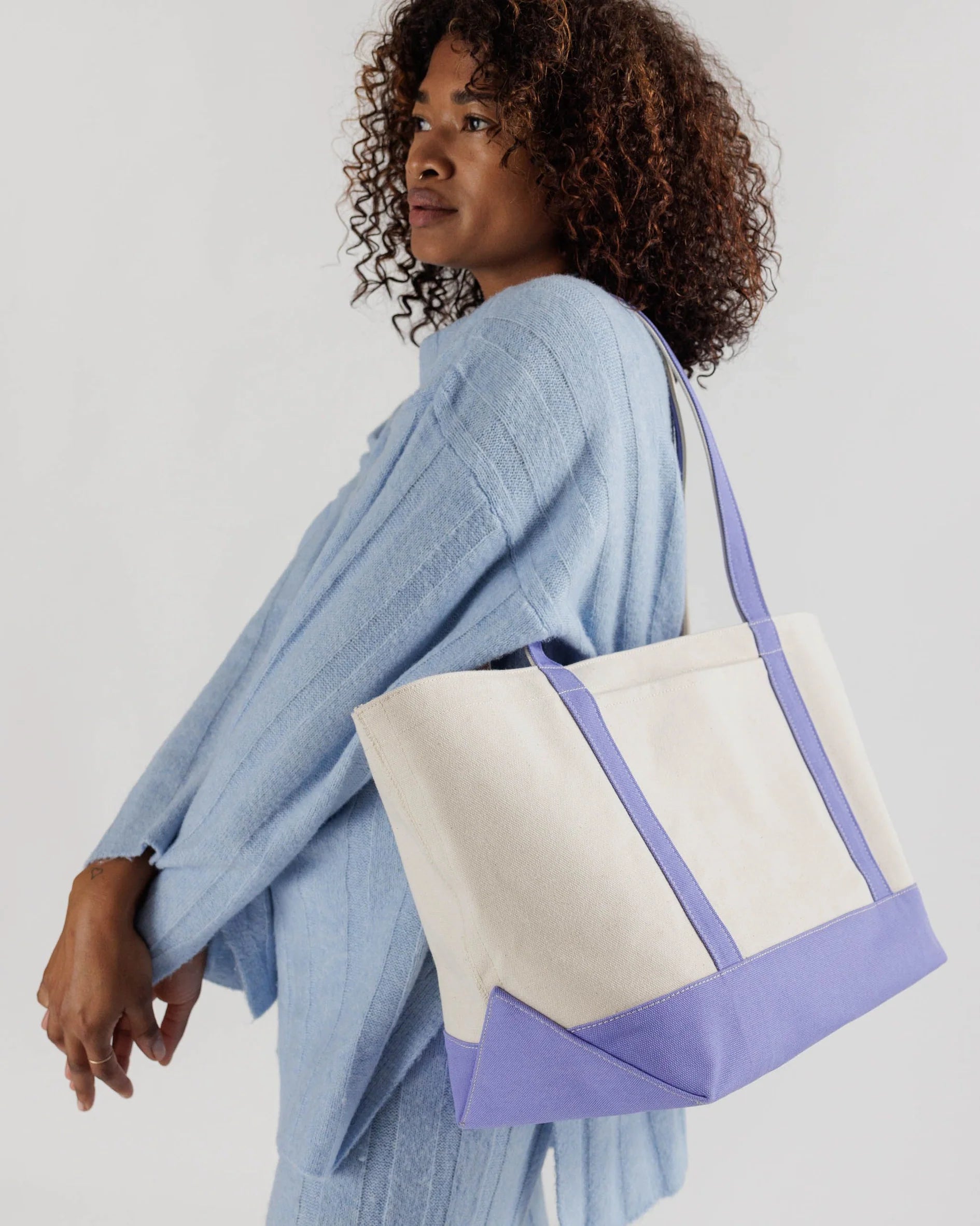 Medium Heavyweight Canvas Tote - Bluebell