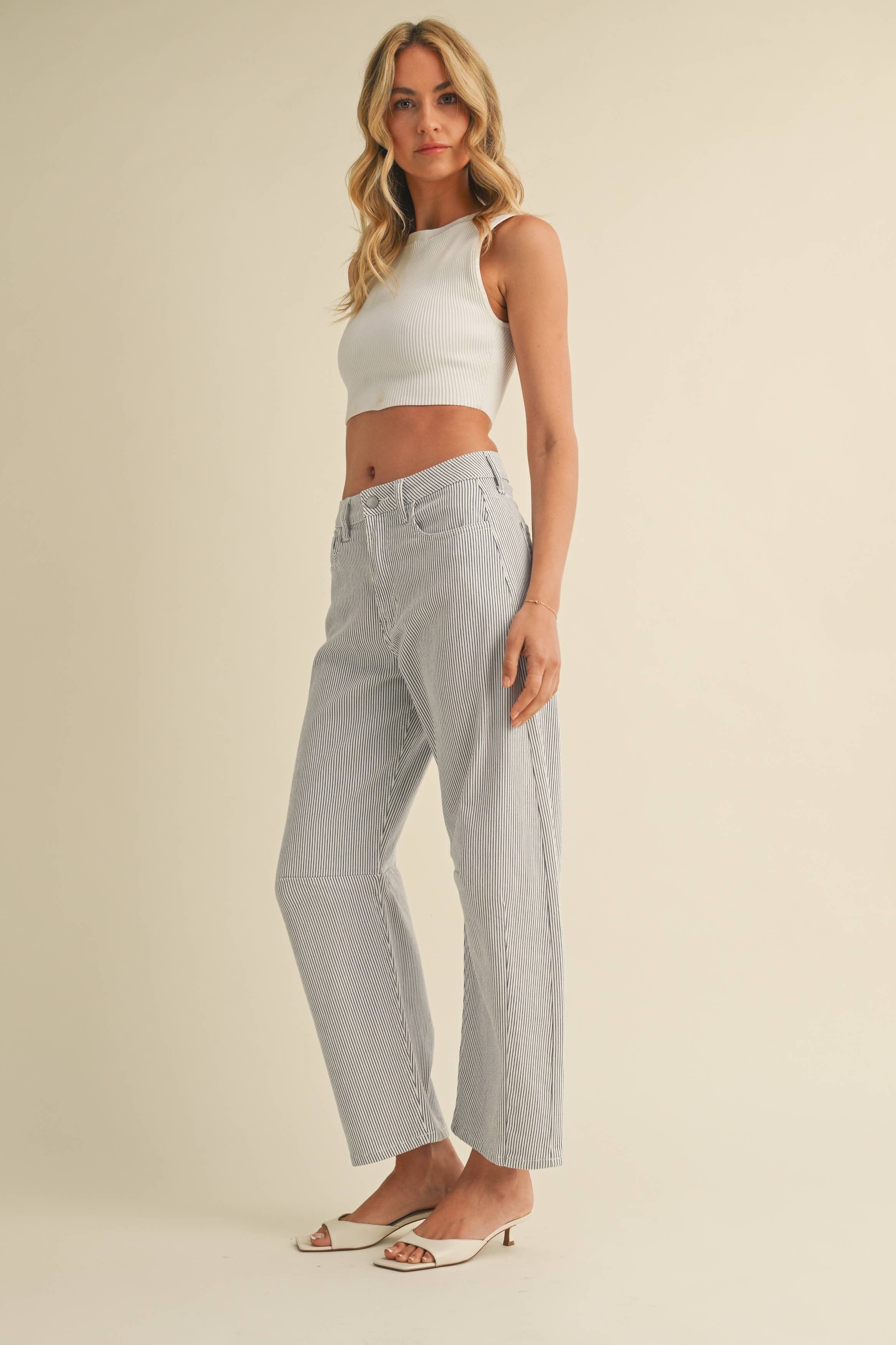 Barrel Jean - Stripe