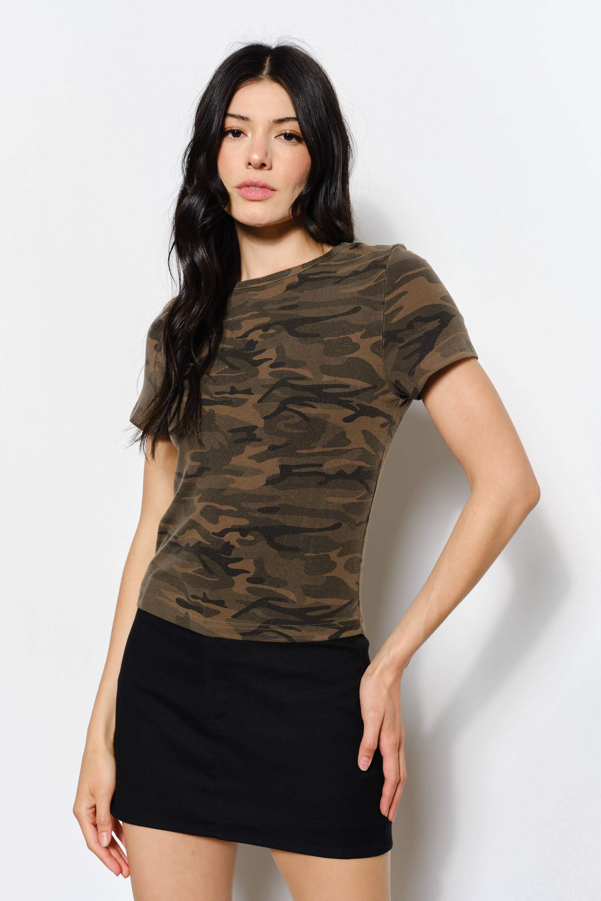 Onyx Camo Baby Tee