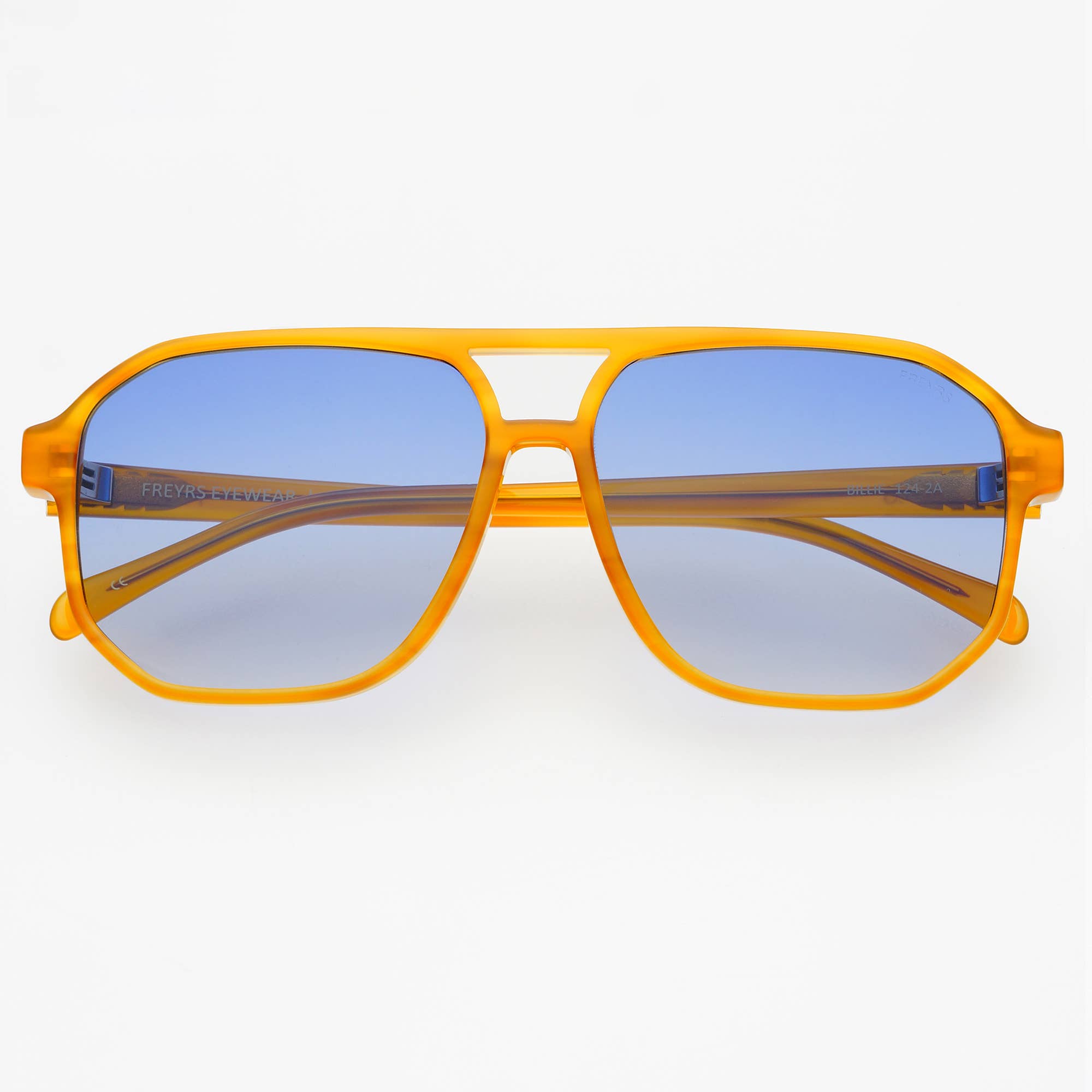 Billie Aviator Sunglasses - Yellow/Blue