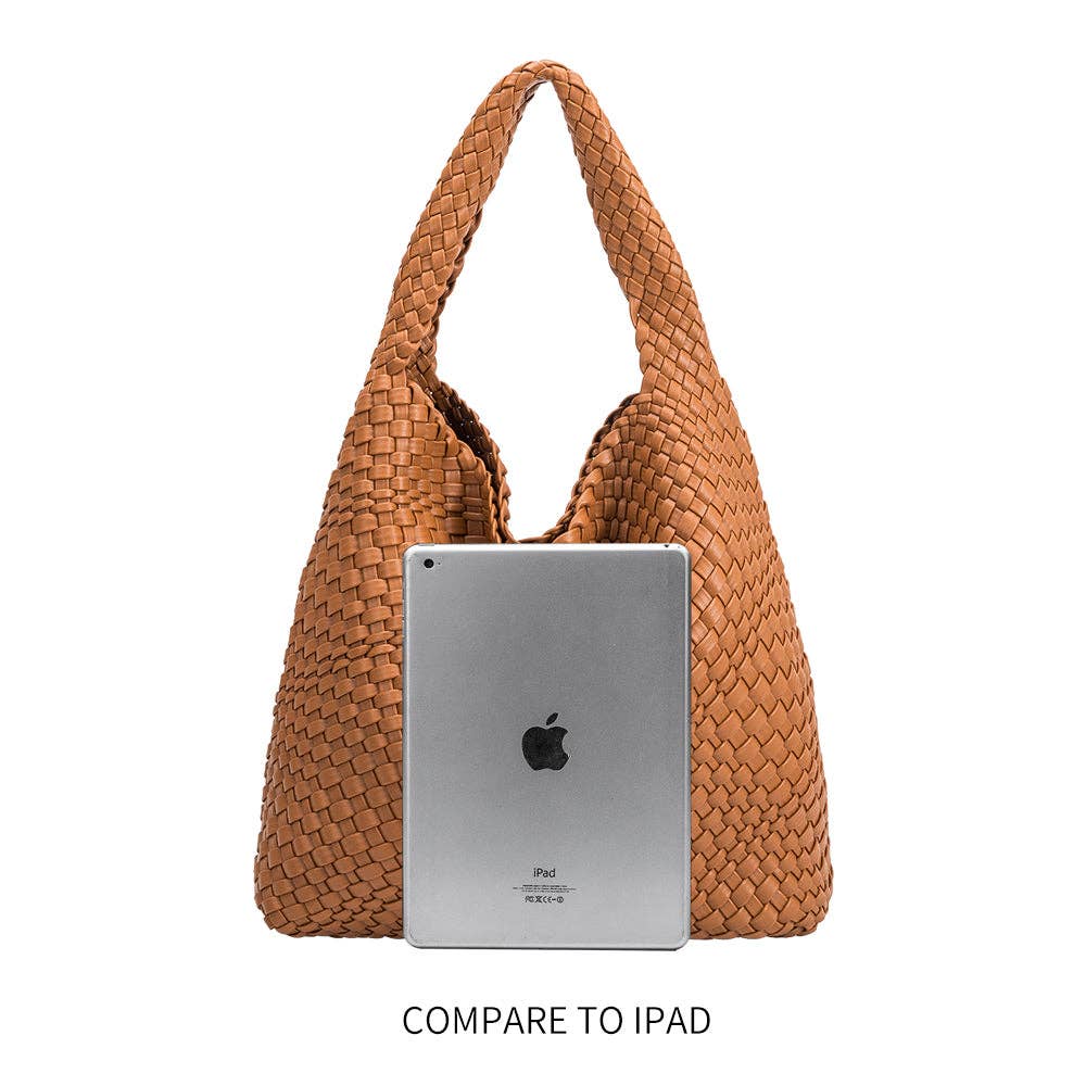 Johanna Blue Large Recycled Vegan Shoulder Bag 