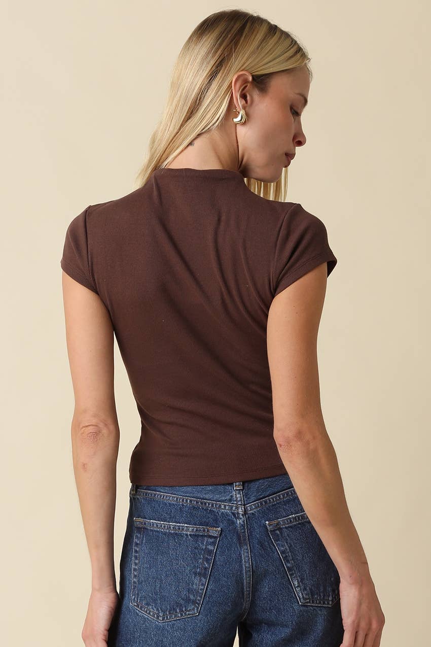 Anora Neck Knit Top