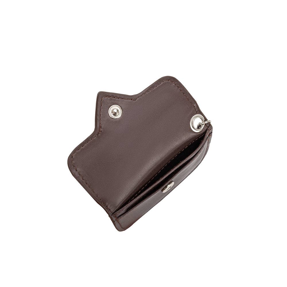 Lovell Espresso Vegan Leather Card Holder