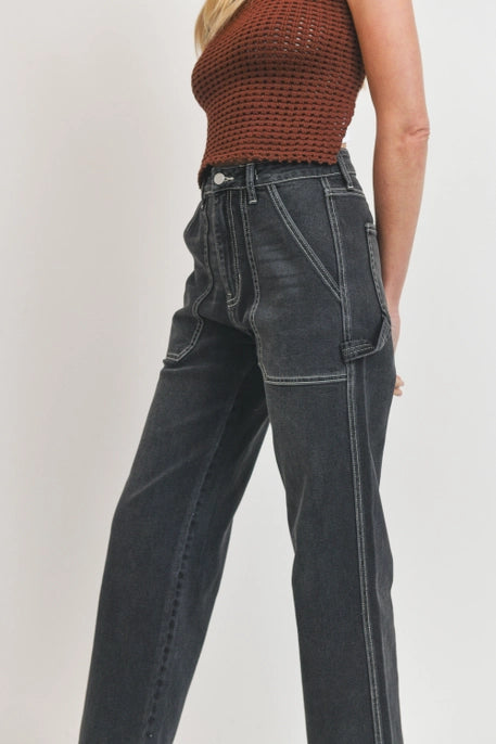 Charcoal Gray Carpenter Jean