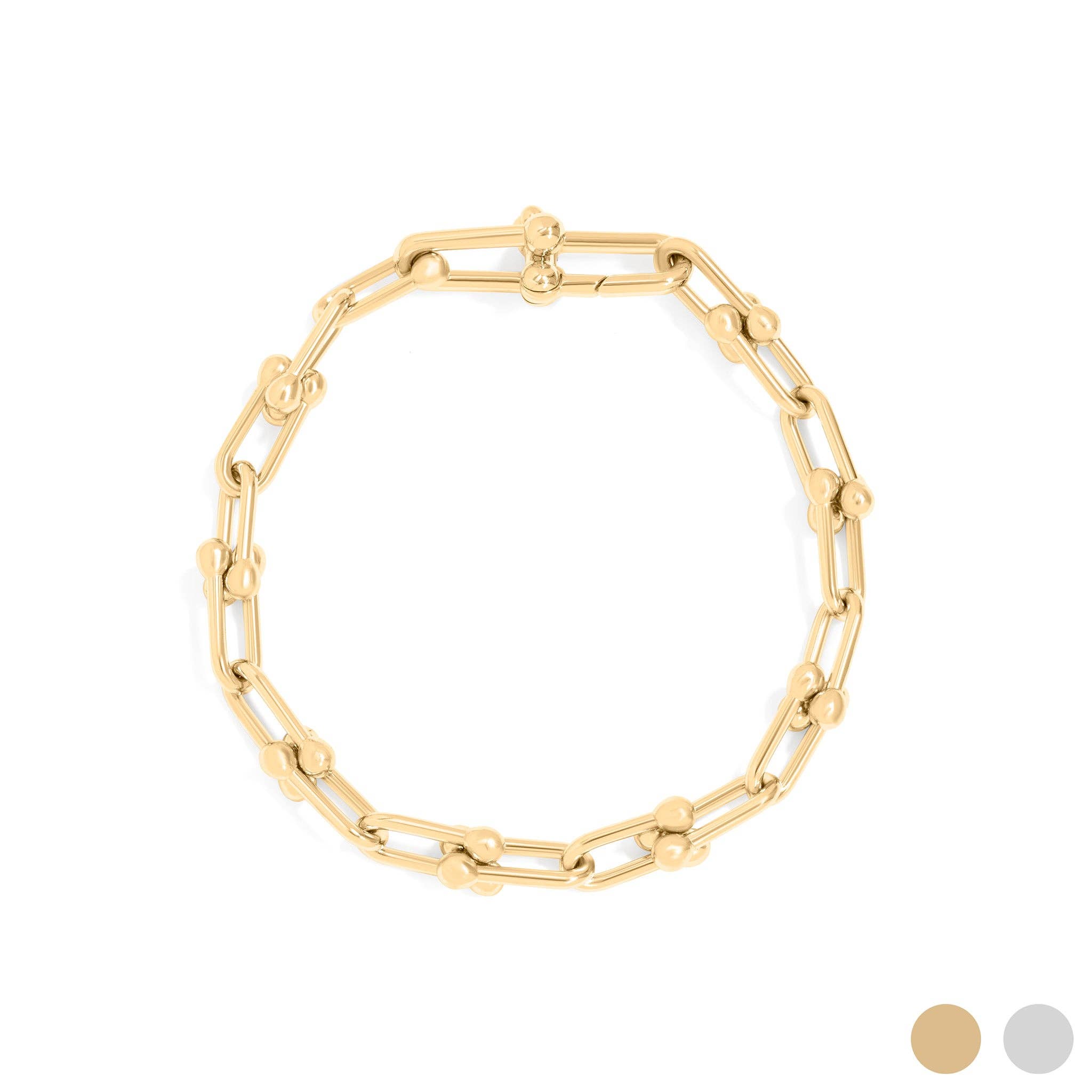 18K Gold Plated Hardware Chain Bracelet
