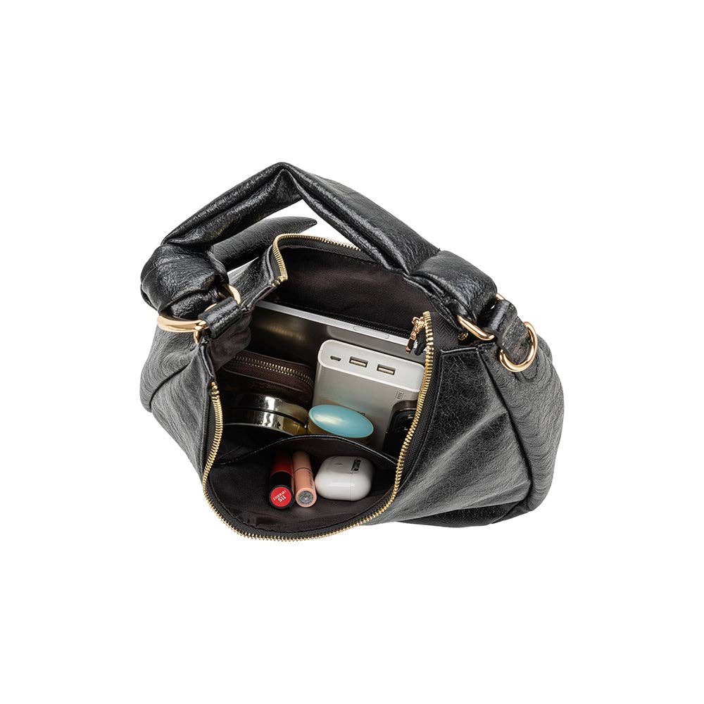 Lilie Silver Recycled Vegan Shoulder Bag