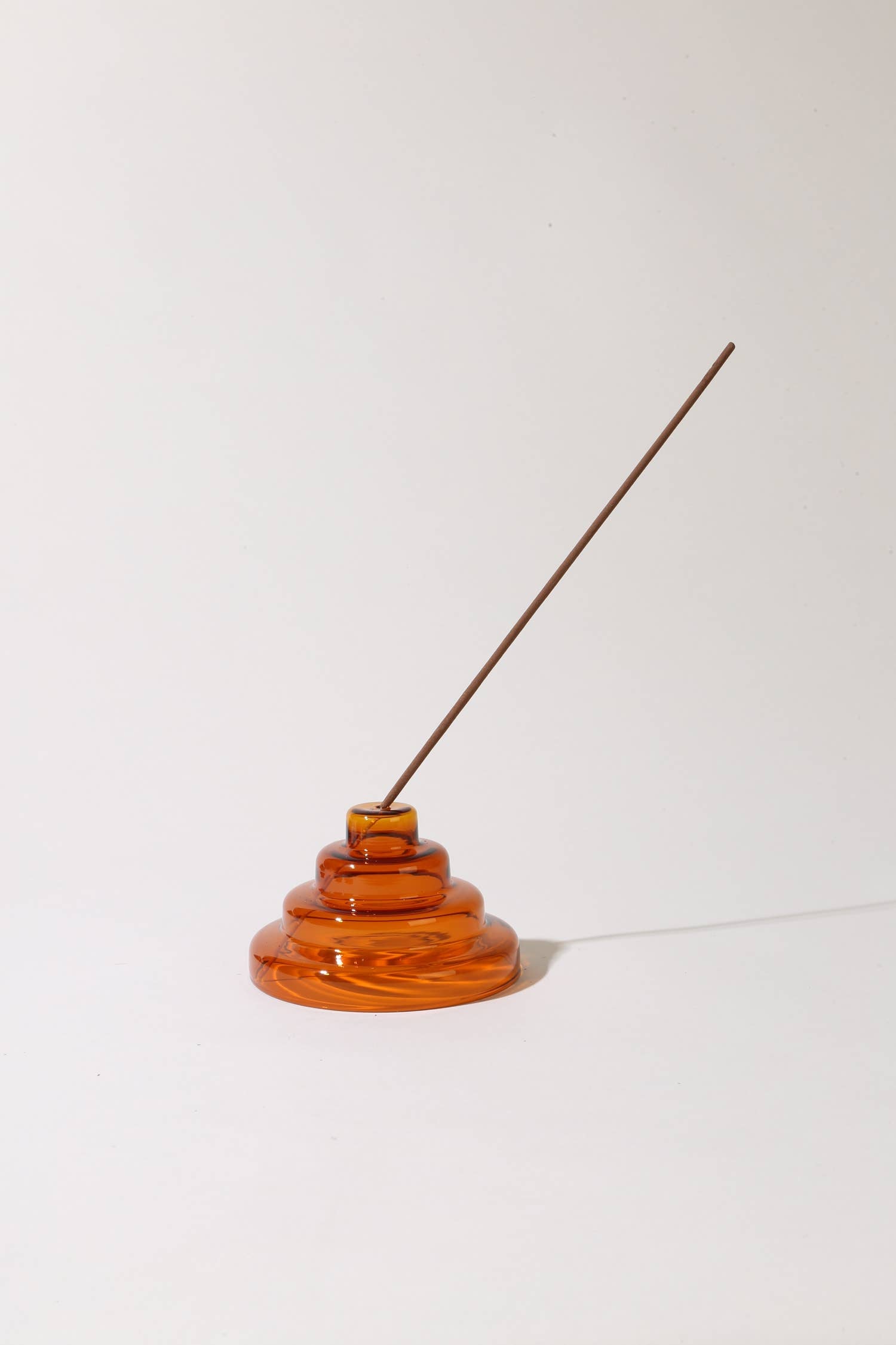 YIELD - Glass Meso Incense Holder - Amber