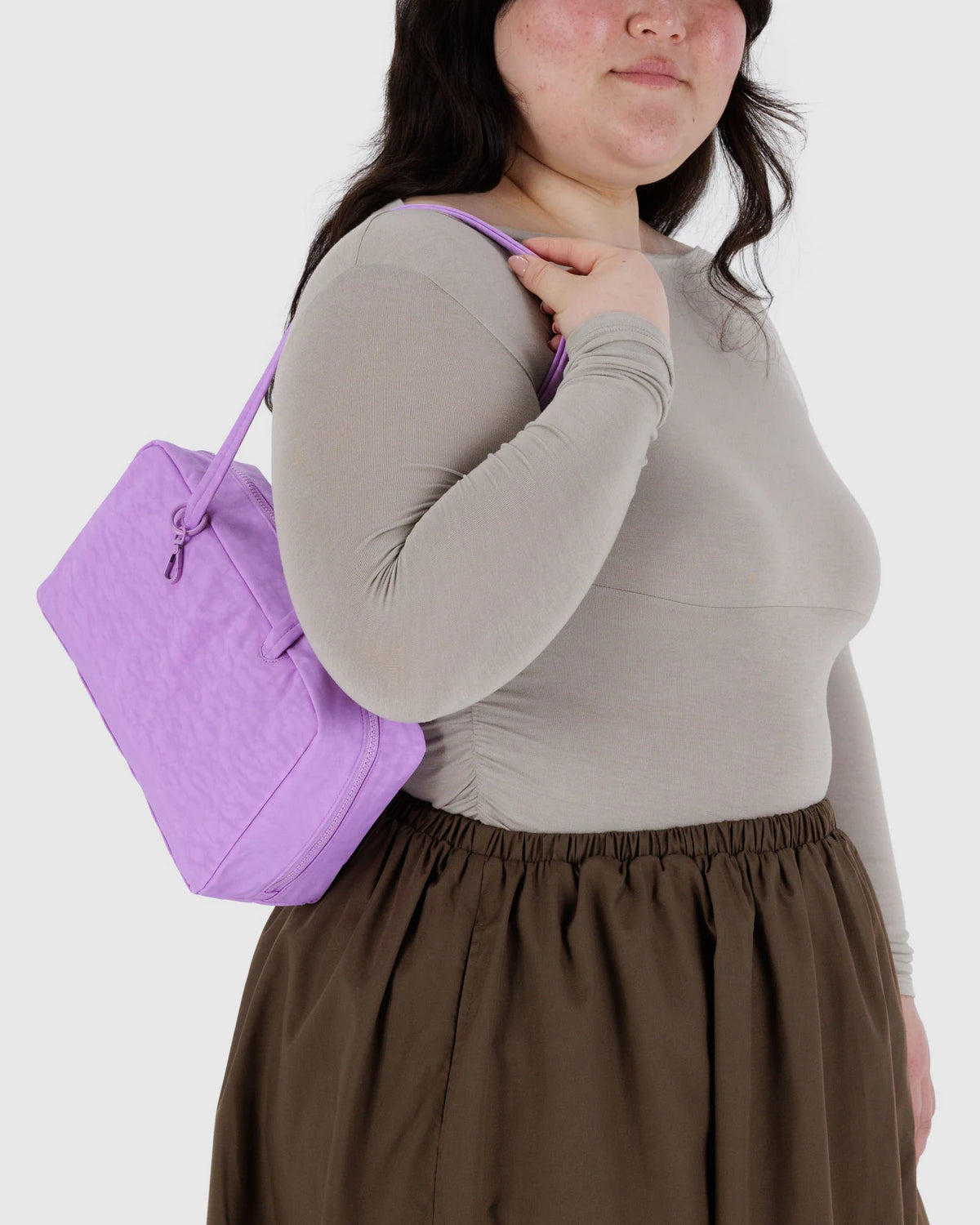 Nylon Bowler Bag - Rose