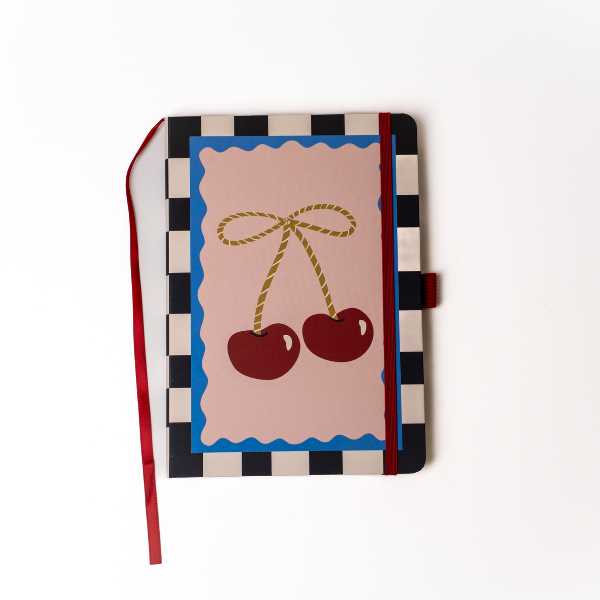 Cherry Bow Hardbound Notebook