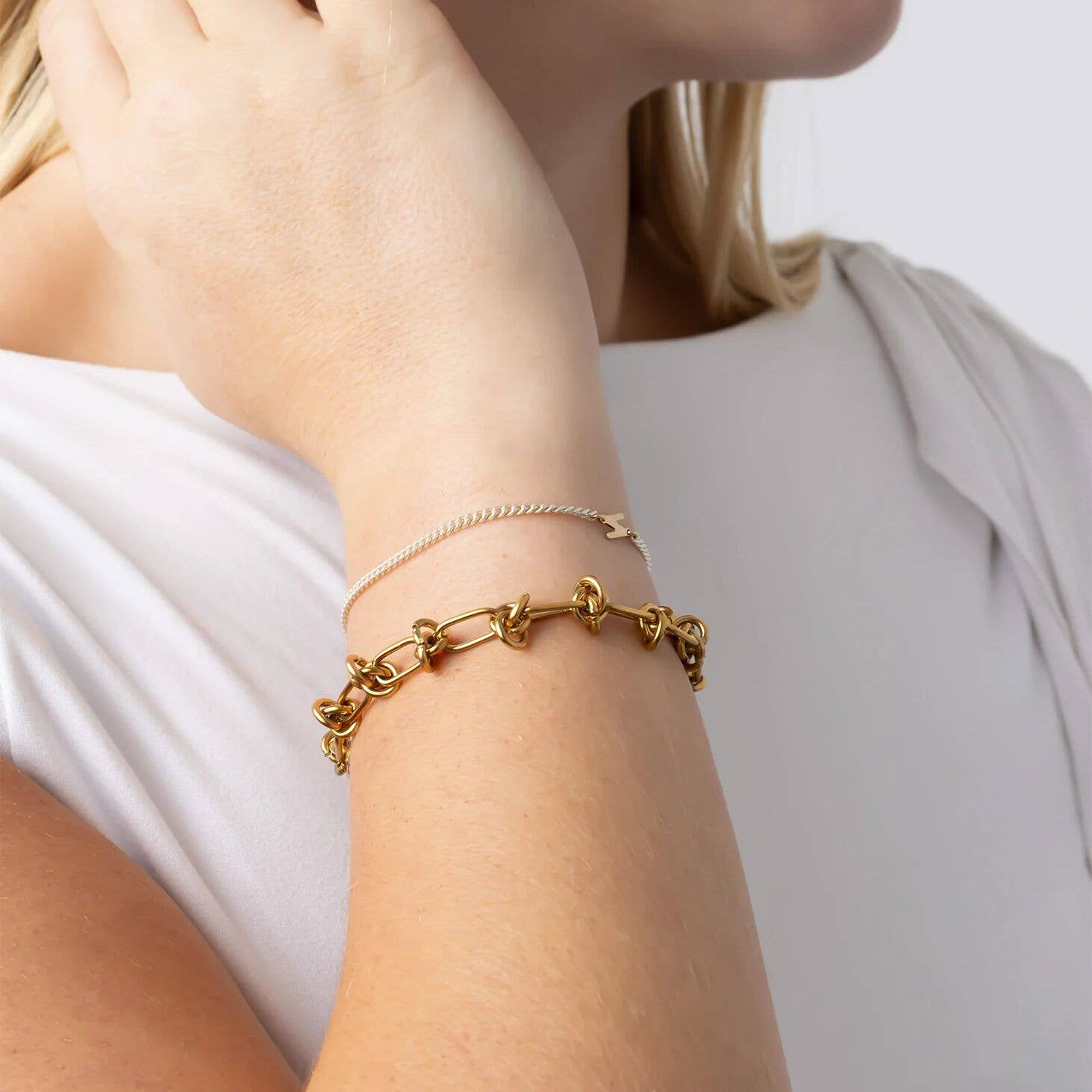 Knotted Chain Bracelet