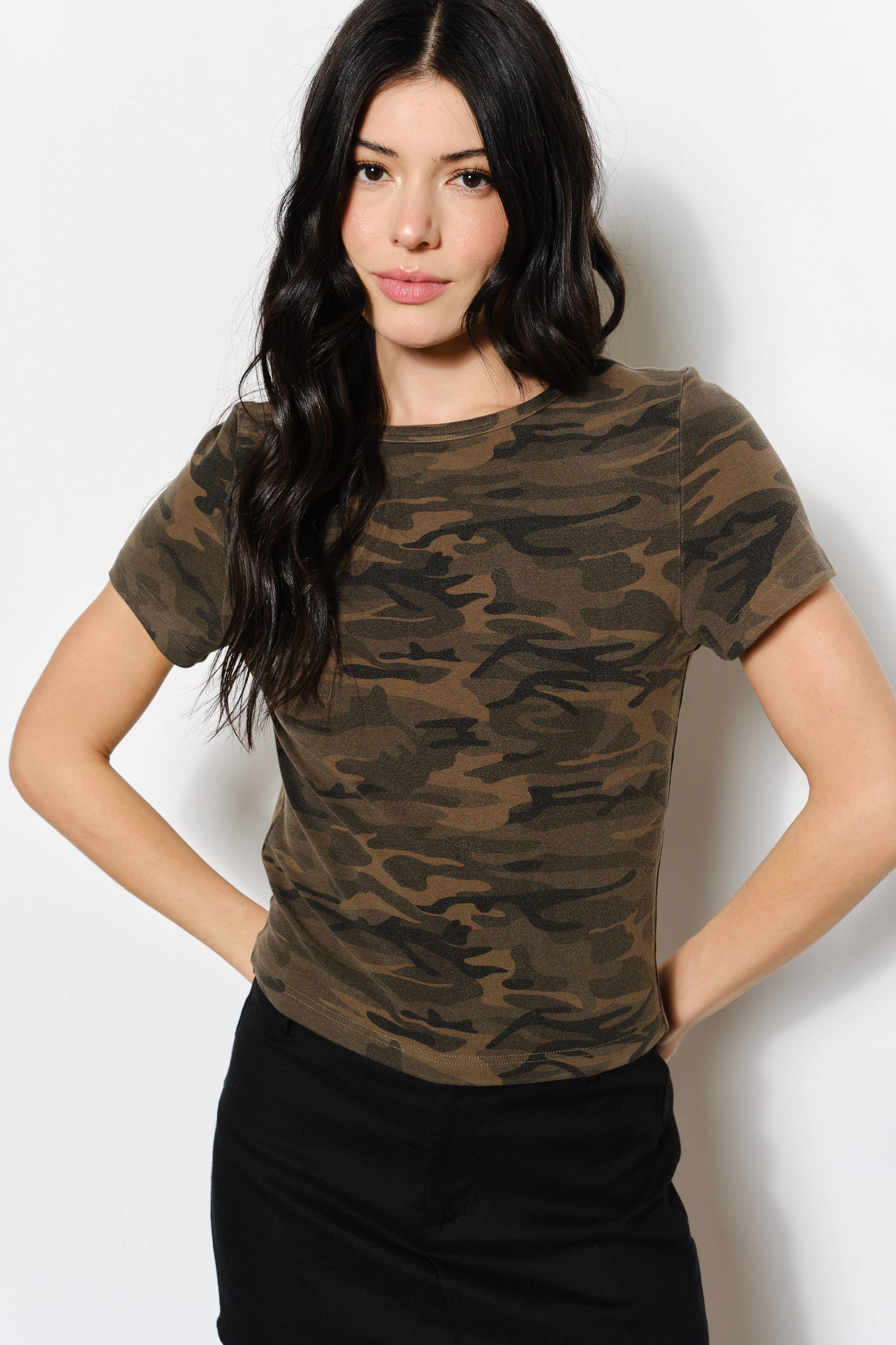 Onyx Camo Baby Tee