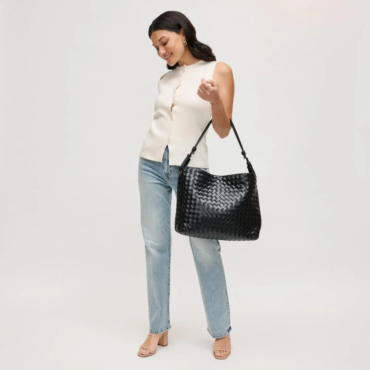 Theo Woven Hobo Bag