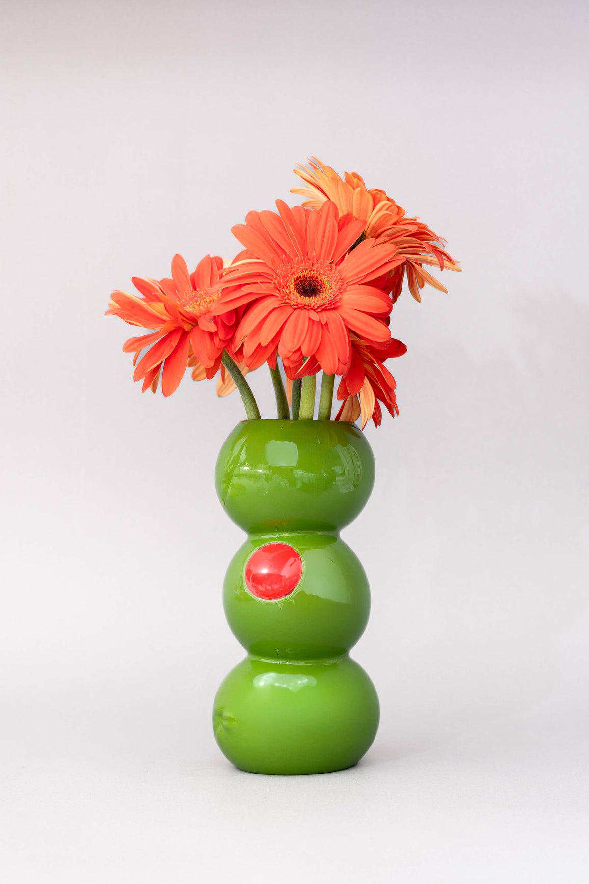 Olive Ceramic Vase