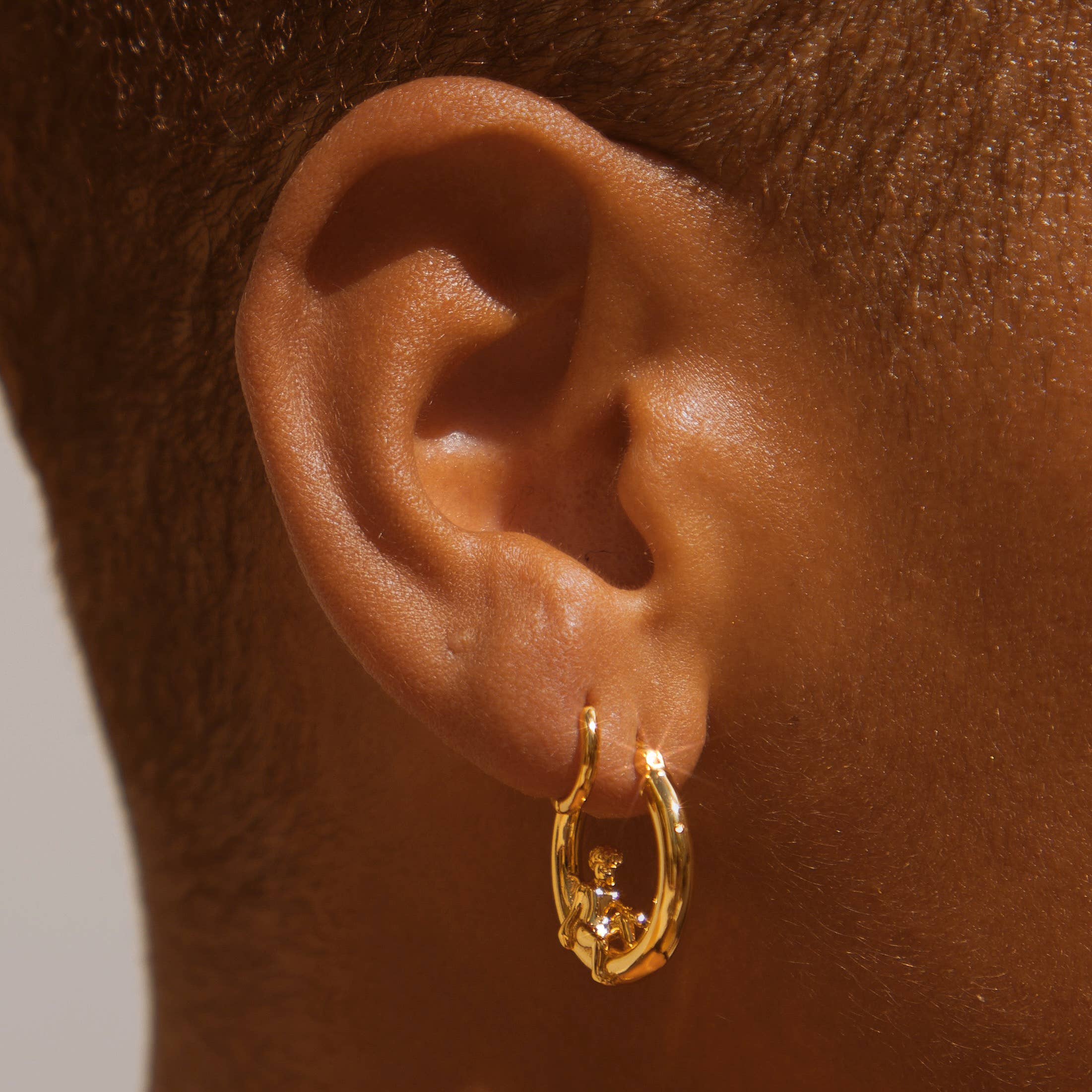 Cherub Hoops - Gold