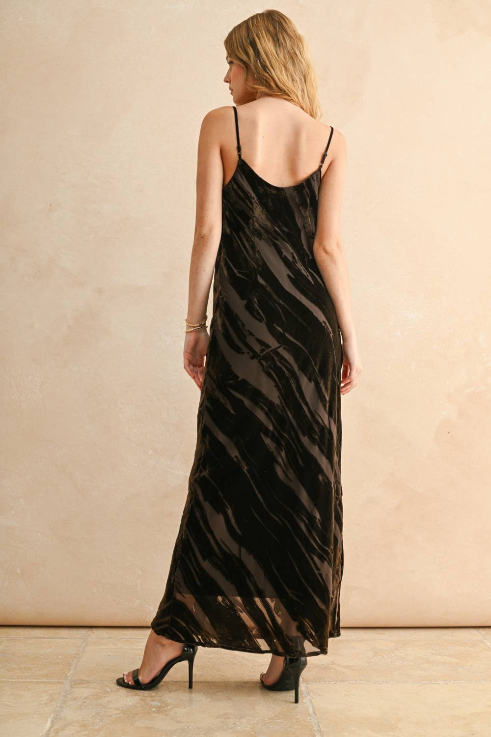 Velvet Textured Maxi Dress