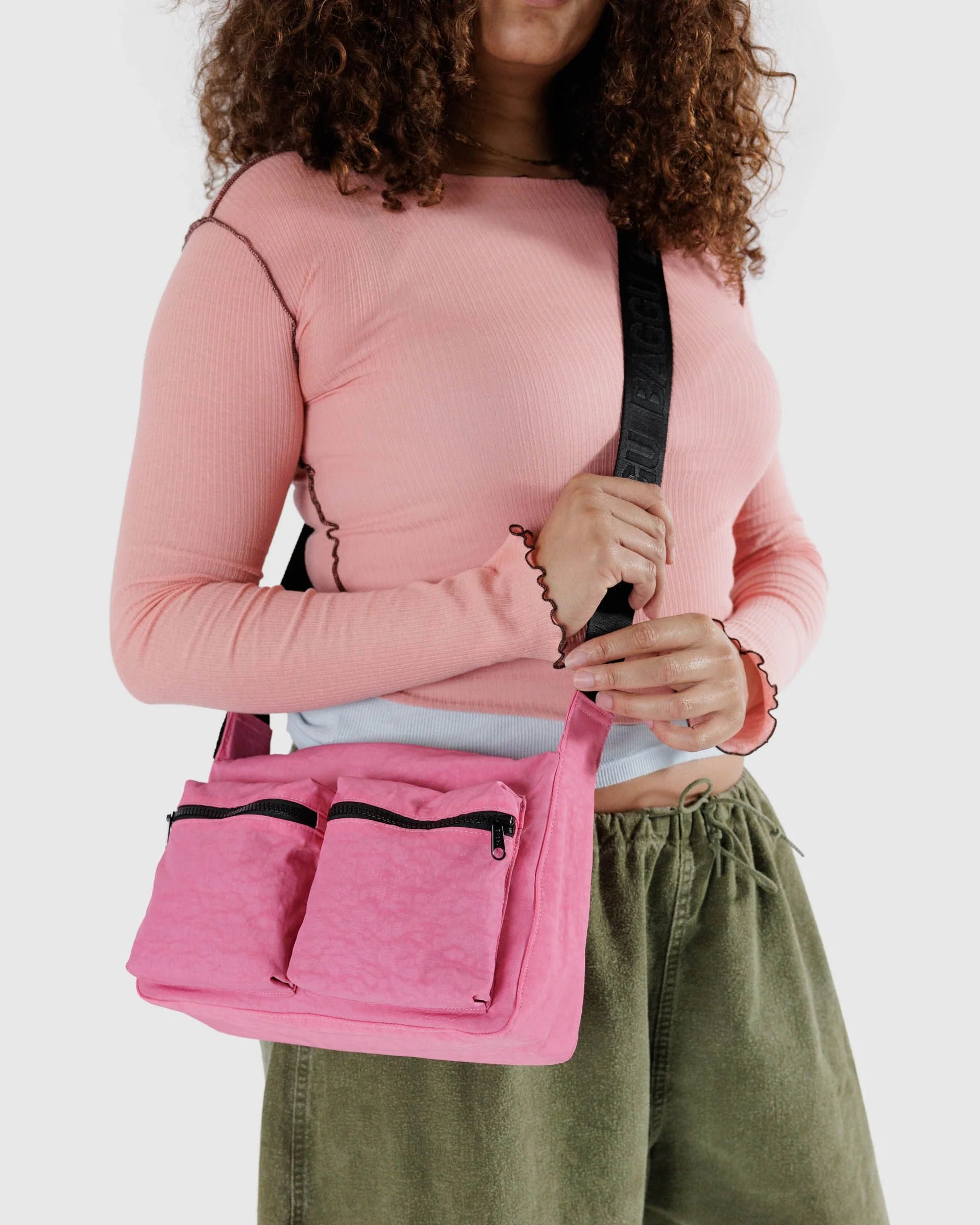 Medium Cargo Crossbody - Azalea Pink