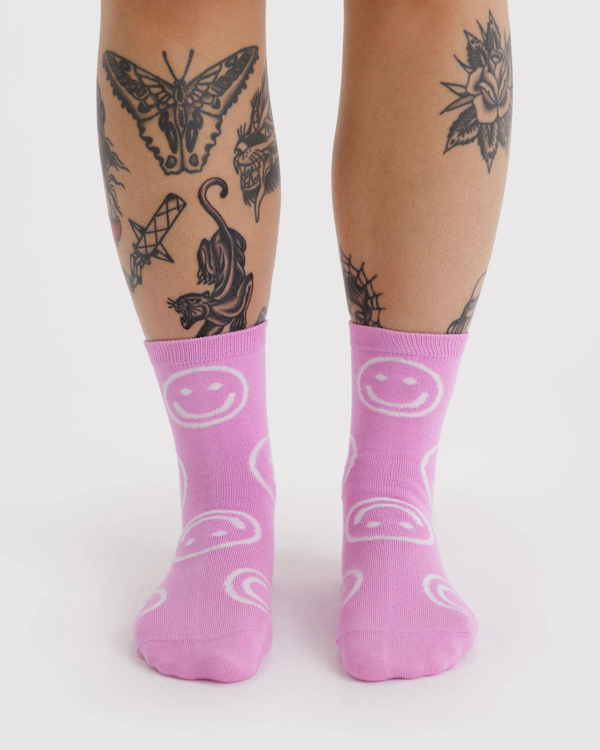 Crew Socks - Pink Happy