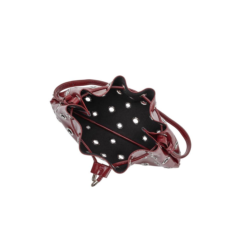 Paloma Burgundy Recycled Vegan Shoulder Bag