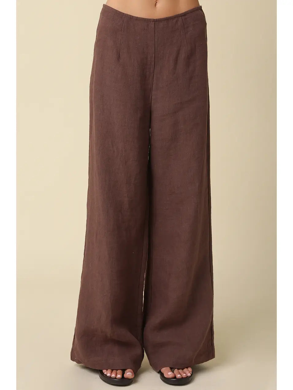 Rita Wide-Leg Linen Pants
