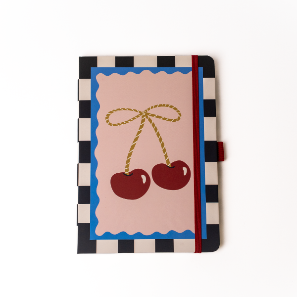 Cherry Bow Hardbound Notebook
