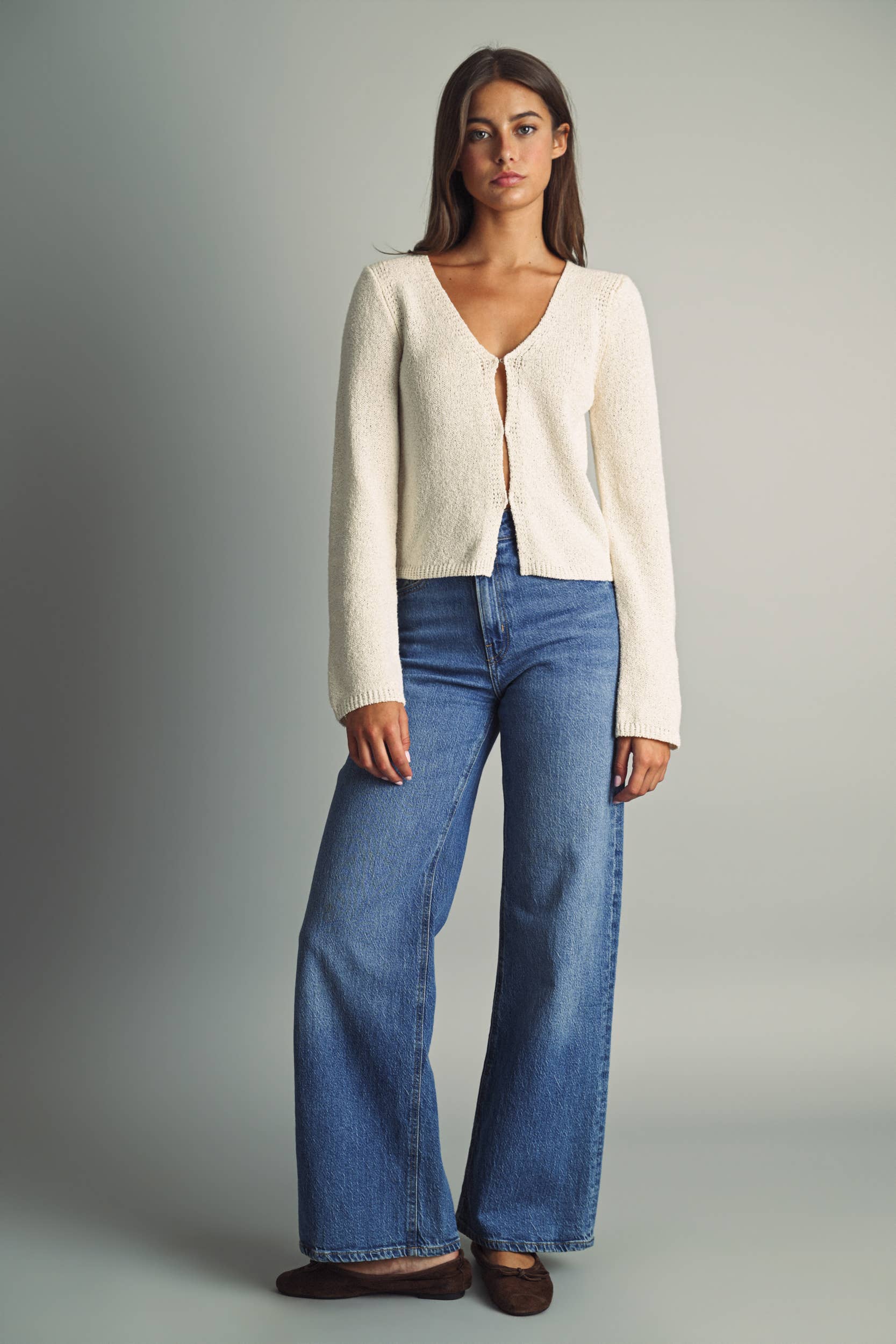 Lightweight Knit Cardigan Top