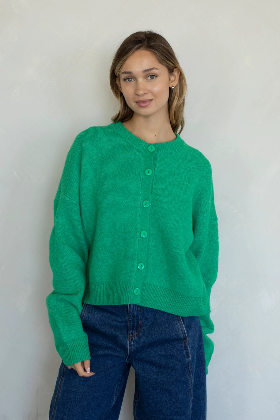 Alyssa Cardigan - Kelly Green